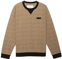 Coach FW22 Classic Logo Crewneck Sweatshirt Brown CB490-RYU Coach FW22 Classic Logo Crewneck Sweatshirt Brown CB490-RYU