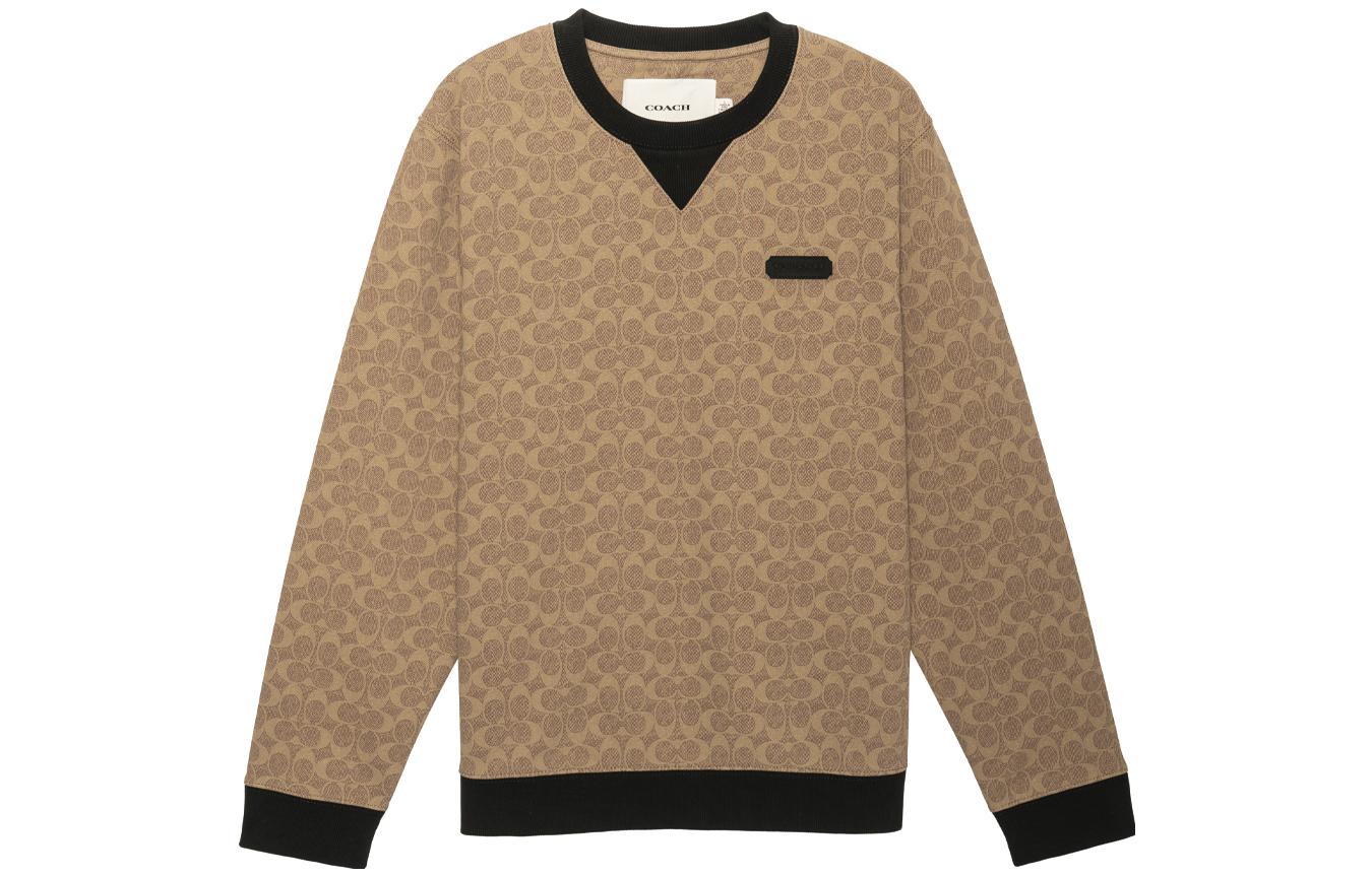 Order Coach FW22 經典標誌圓領長袖上衣 棕色 CB490-RYU