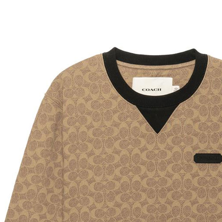 Purchase Coach FW22 經典標誌圓領長袖上衣 棕色 CB490-RYU