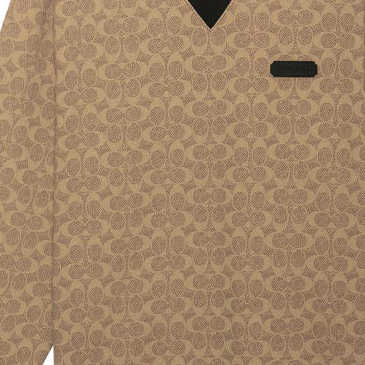 Details for Coach FW22 經典標誌圓領長袖上衣 棕色 CB490-RYU