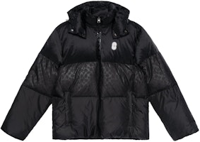 COACH FW22 Colorblock Logo Patch Hooded Down Jacket Unisex Black CI011-BLC COACH FW22 Colorblock Logo Patch Hooded Down Jacket Unisex Black CI011-BLC