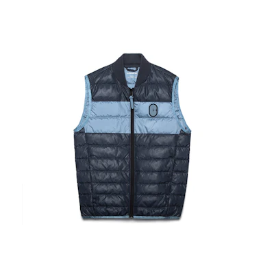 COACH FW22 Colorblock Logo Print Vest Casual Blue C7799-TQ6