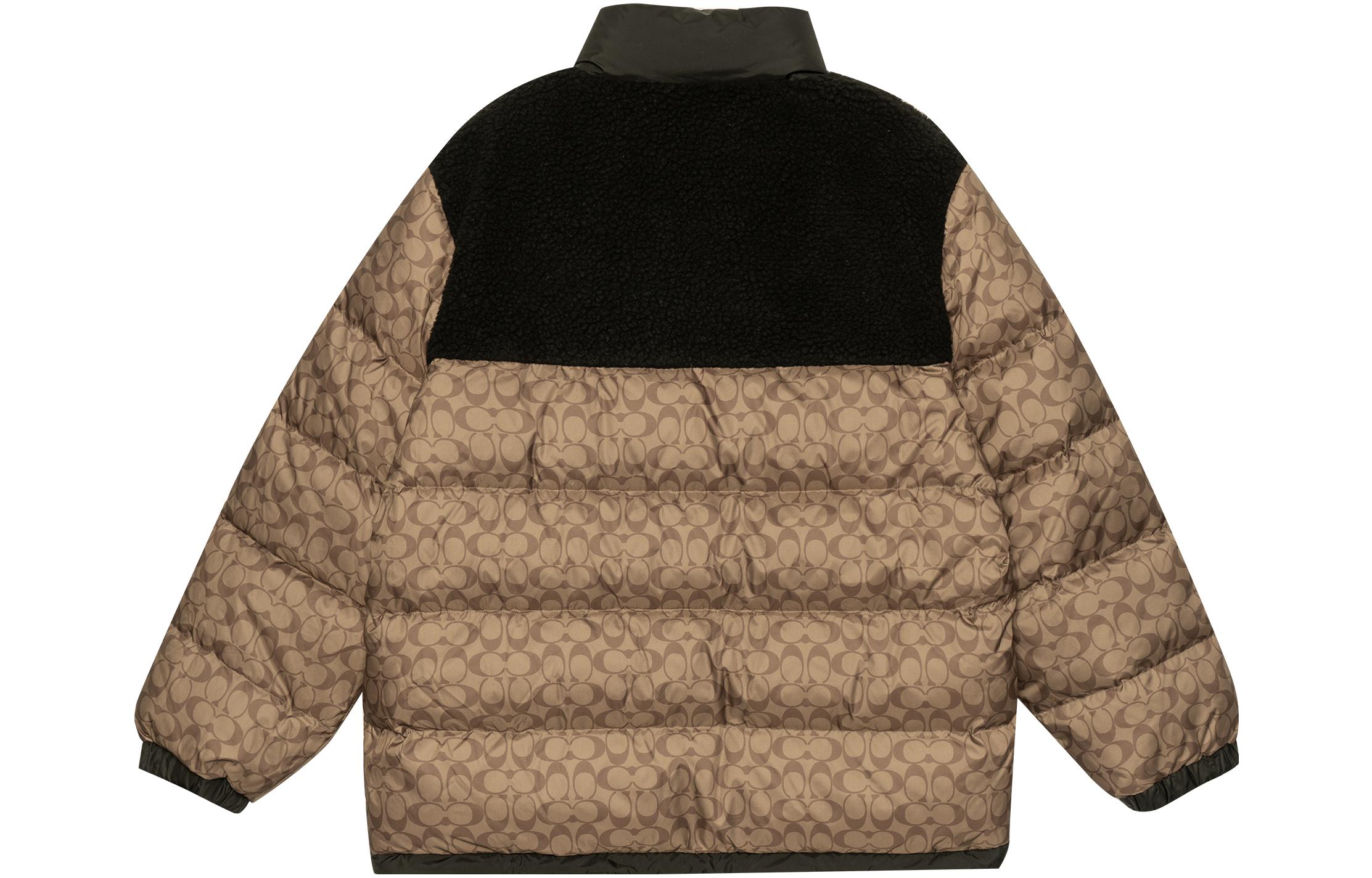 COACH FW22 Logo Print Colorblock Down Jacket Khaki CE338-UWF 圖 3