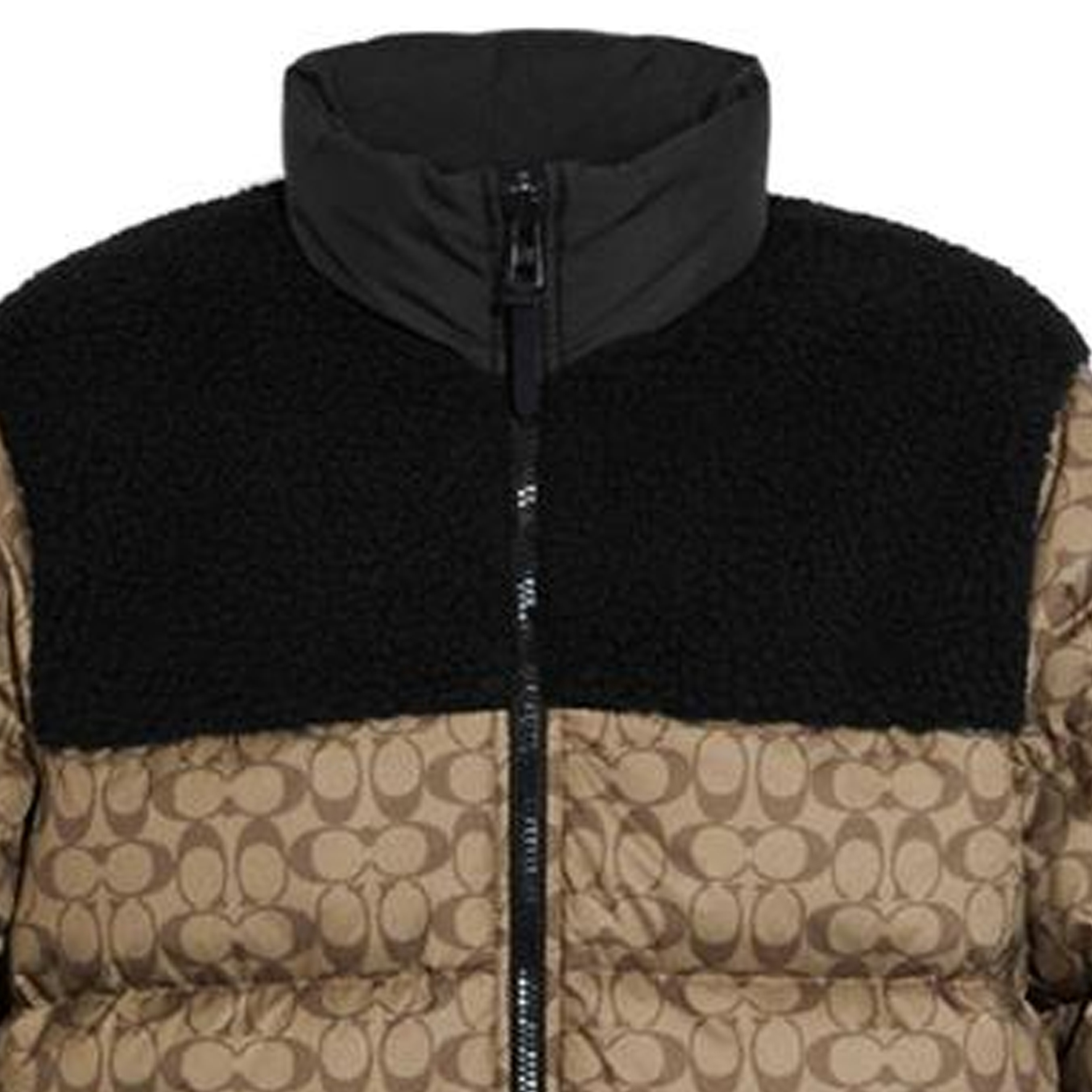 COACH FW22 Logo Print Colorblock Down Jacket Khaki CE338-UWF 圖 6