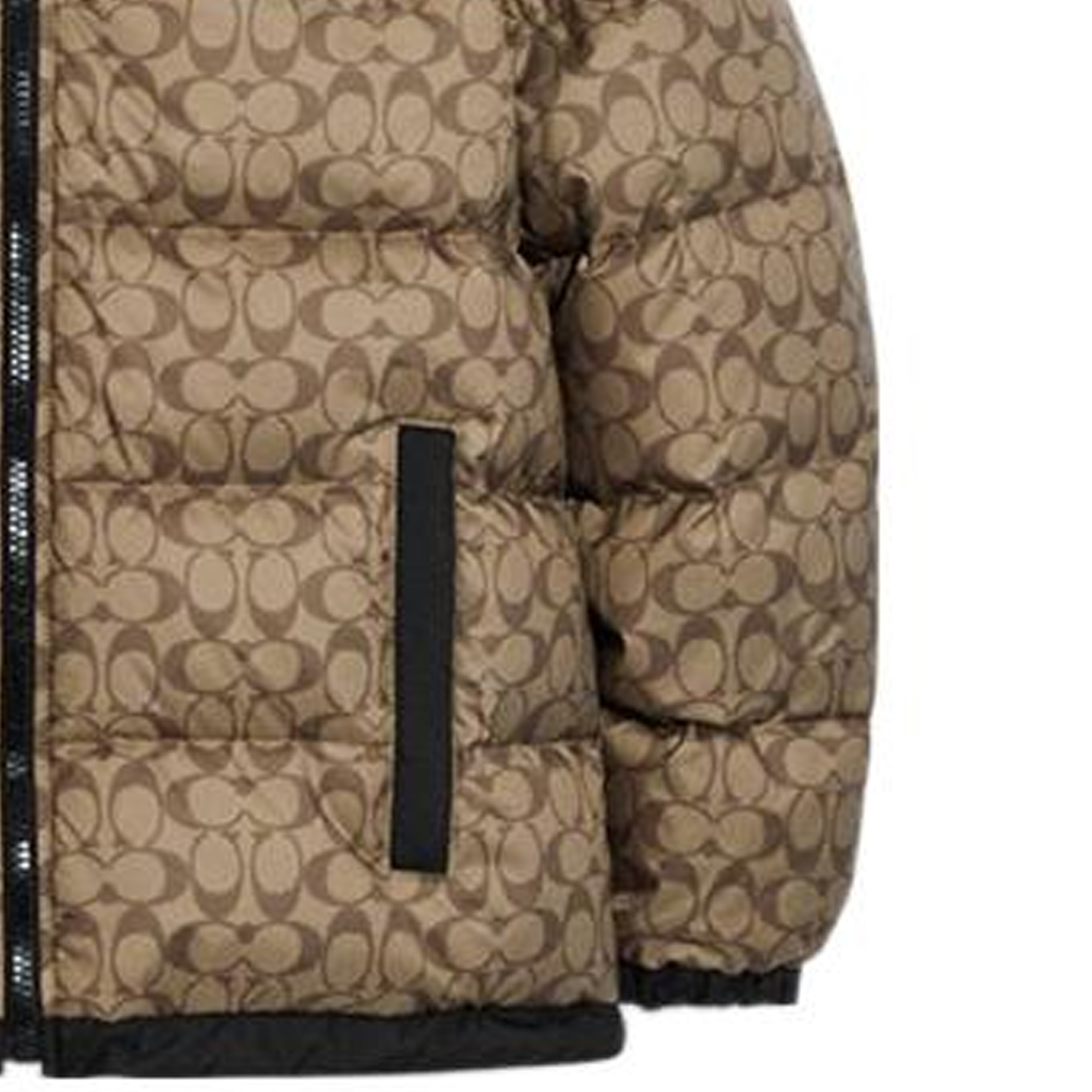 COACH FW22 Logo Print Colorblock Down Jacket Khaki CE338-UWF 圖 8
