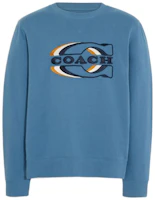 Coach FW22 Logo Print Crewneck Pullover Sweatshirt Blue - CE343-BLU Coach FW22 Logo Print Crewneck Pullover Sweatshirt Blue - CE343-BLU