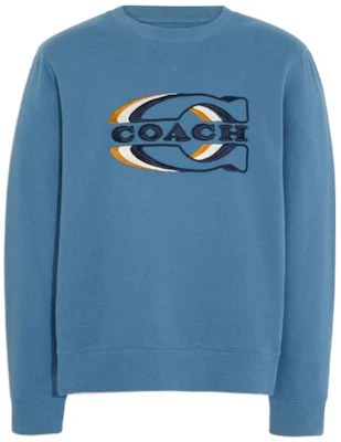 Coach FW22 標誌印花圓領長袖運動衫 藍色 CE343-BLU Buy Coach FW22 標誌印花圓領長袖運動衫 藍色 CE343-BLU