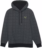 COACH FW22 Logo Print Pullover Hoodie Men’s Grey. CD766-S8N COACH FW22 Logo Print Pullover Hoodie Men’s Grey. CD766-S8N