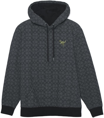 蔻驰 FW22 男士灰色Logo印花连帽衫. CD766-S8N Buy 蔻驰 FW22 男士灰色Logo印花连帽衫. CD766-S8N