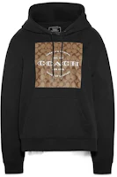 Order COACH FW22 Logo Print Pullover Sweatshirt Unisex Black. C8774-BLK