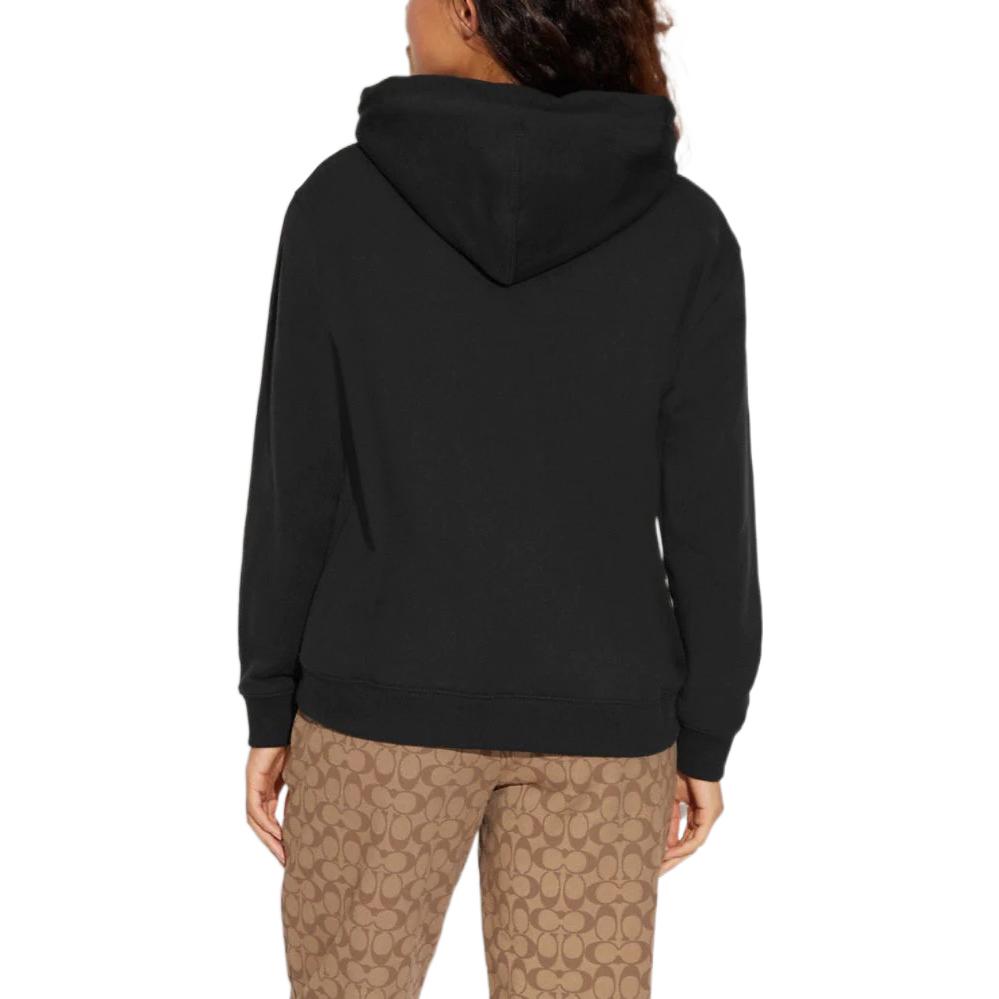 Purchase コーチ FW22 ロゴプリント プルオーバースウェットシャツ ユニセックス ブラック C8774-BLK