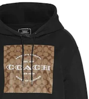 Sizing COACH FW22 Logo Print Pullover Sweatshirt Unisex Black. C8774-BLK