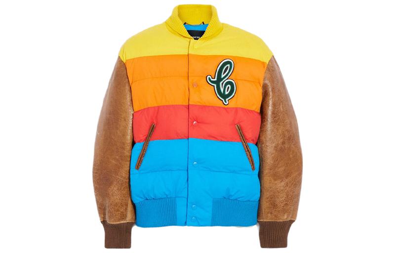 COACH FW22 Pattern Patchwork Casual Jacket Long Sleeve Men’s Blue C7627-BLMC