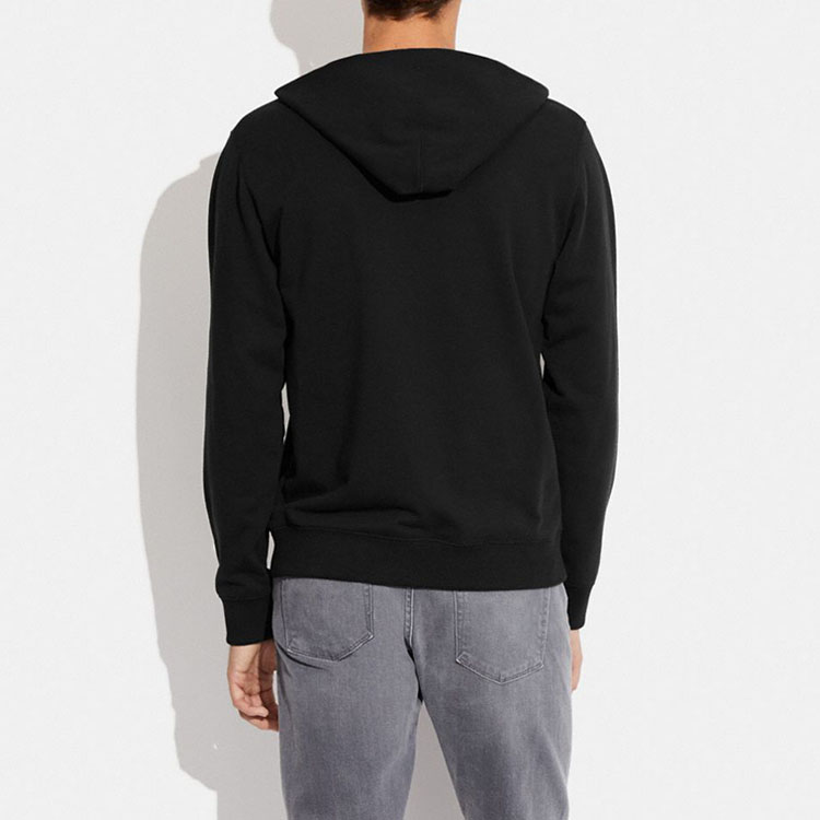 Shop COACH FW22 Patterned Print Hoodie Black  Long Sleeve Sweater. CB890-BLK