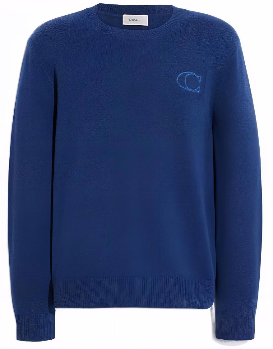 coach-fw-22-solid-logo-crewneck-long-sleeve-casual-sweater-men-s-blue-ce-344-den