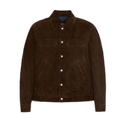 COACH FW22 Solid Single-Breasted Long-Sleeve Jacket Brown C8711-BRN