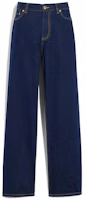 COACH FW22 Solid Tapered Straight-Leg Jeans Blue CB816-Z67 COACH FW22 Solid Tapered Straight-Leg Jeans Blue CB816-Z67