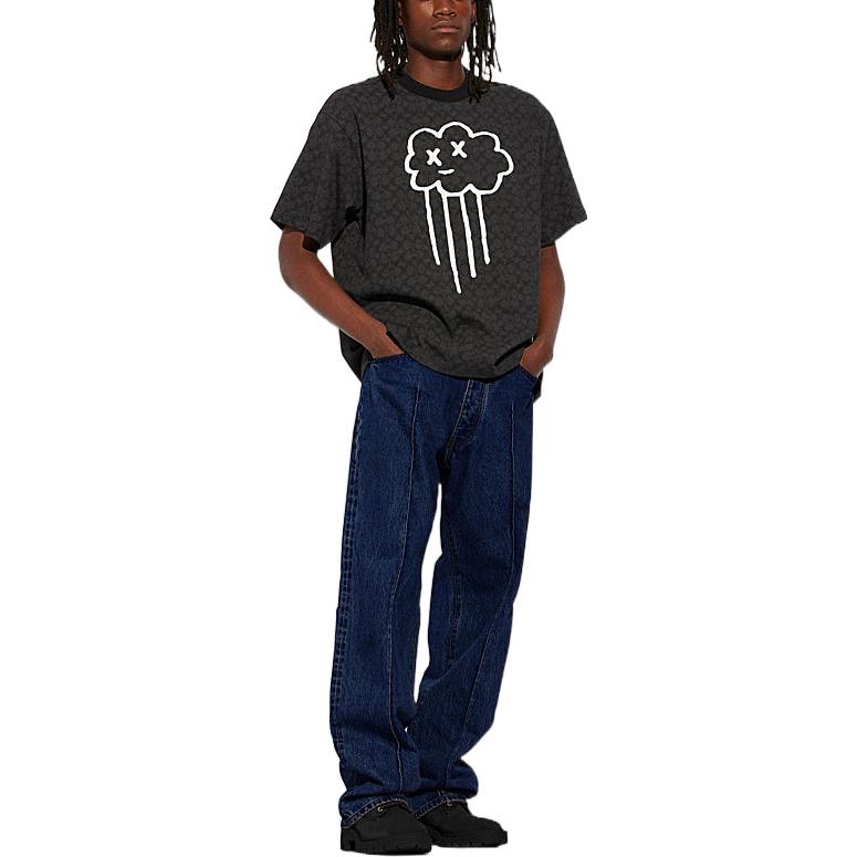 Lookbook COACH FW22 藍色純色錐形直筒牛仔褲 CB816-Z67