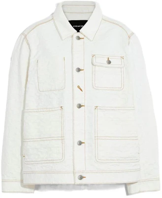 COACH FW22 White Single-Breasted Collar Jacket C9907-UC9 Buy COACH FW22 White Single-Breasted Collar Jacket C9907-UC9
