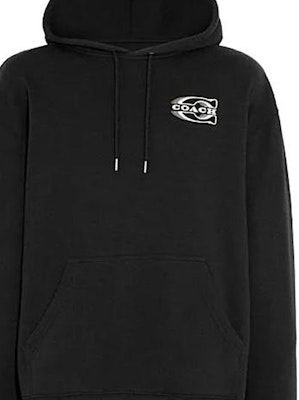 COACH FW23 Hoodie Hitam dengan Cetak Logo. CE334-R38 Details for COACH FW23 Hoodie Hitam dengan Cetak Logo. CE334-R38