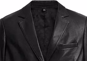 Purchase COACH FW23 Black Leather Jacket with Single-Breasted Design. CQ220-BLK