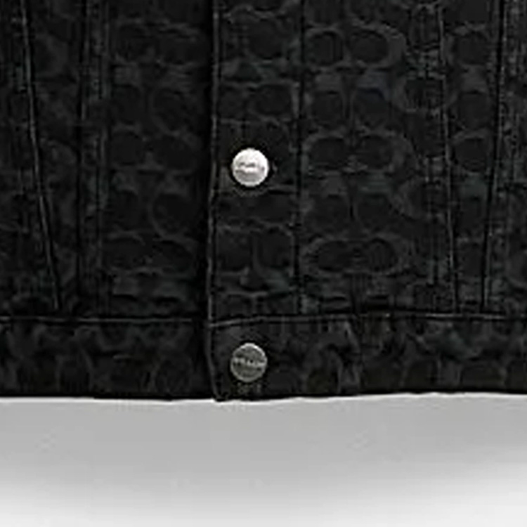 Purchase COACH FW23 黑色滿版印花單排扣休閒外套. CL362-OY2