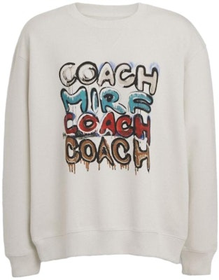 蔻驰 FW23 字母印花圆领套头卫衣 浅灰色. CK694-RE1 Order 蔻驰 FW23 字母印花圆领套头卫衣 浅灰色. CK694-RE1