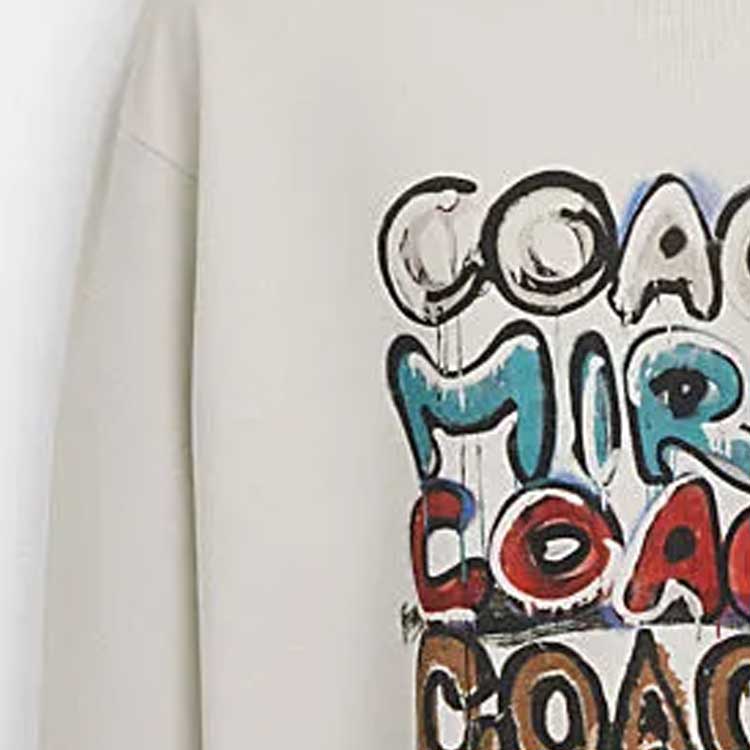 Details for 蔻驰 FW23 字母印花圆领套头卫衣 浅灰色. CK694-RE1