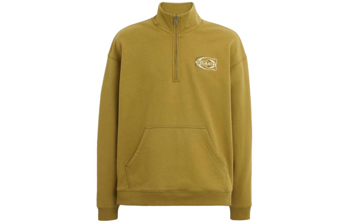 Cheap COACH FW23 字母印花立領長袖衛衣 CK695-PLU