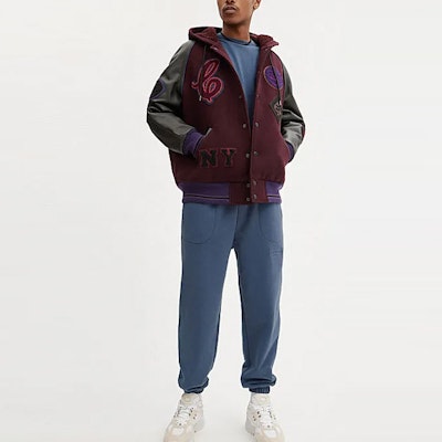 蔻驰 FW23 标志印花抽绳针织休闲长裤 CJ379-BLU Lookbook 蔻驰 FW23 标志印花抽绳针织休闲长裤 CJ379-BLU