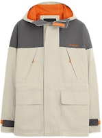 COACH FW23 Colorblock Logo Print Casual Biker Jacket for Men. CK522-W2I COACH FW23 Colorblock Logo Print Casual Biker Jacket for Men. CK522-W2I