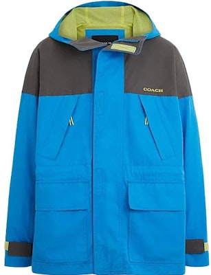 蔻驰 FW23 男士拼色标志印花休闲机车夹克. CK522-W2I Cheap 蔻驰 FW23 男士拼色标志印花休闲机车夹克. CK522-W2I