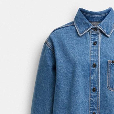코치 FW23 인디고 데님 버튼업 긴팔 카라 원피스. CJ273-O1H Details for 코치 FW23 인디고 데님 버튼업 긴팔 카라 원피스. CJ273-O1H