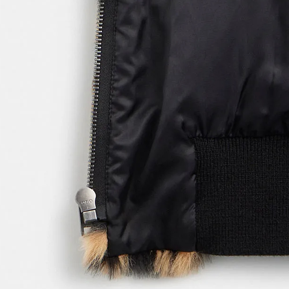 COACH FW23 Leopard Print Zip-Up Faux Fur Jacket Multicolor Men’s. CP947-LEO 圖 4