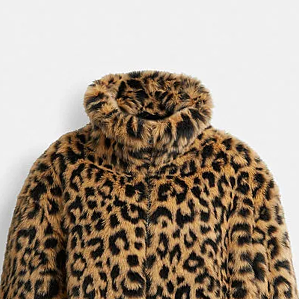 COACH FW23 Leopard Print Zip-Up Faux Fur Jacket Multicolor Men’s. CP947-LEO 圖 7