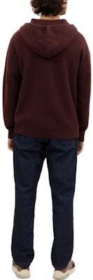 코치 FW23 모노그램 니트 롱 슬리브 후디 - 레드 브라운. CK739-OXB Shop 코치 FW23 모노그램 니트 롱 슬리브 후디 - 레드 브라운. CK739-OXB