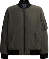 COACH FW24 Charcoal Gray Knit Ribbed Double-Sided Jacket CT734-TQE COACH FW24 Charcoal Gray Knit Ribbed Double-Sided Jacket CT734-TQE