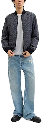 COACH FW24 深灰色針織雙面肋條外套 CT734-TQE Shop COACH FW24 深灰色針織雙面肋條外套 CT734-TQE