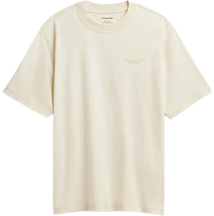 coach-fw-24-crew-neck-short-sleeve-t-shirt-cream-color-cu-383-crm