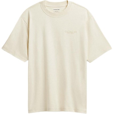 COACH FW24 Crew Neck Short Sleeve T-Shirt Cream Color CU383-CRM Buy COACH FW24 Crew Neck Short Sleeve T-Shirt Cream Color CU383-CRM
