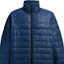 Details for COACH FW24 Logo Print Stand Collar Zip Puffer Jacket - Blue CT730-WAE