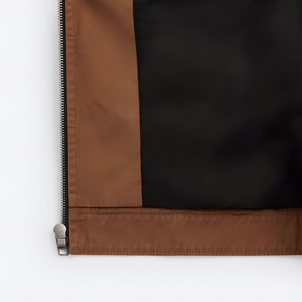 COACH FW24 Brown Letter Logo Embroidered Zip Casual Jacket for Men. CT049-BRN 圖 6