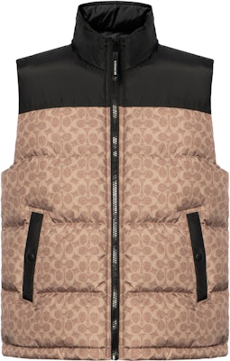 COACH FW24 Jaket Zip-Up Berblok Warna Coklat/Kuning CU801-RYU Buy COACH FW24 Jaket Zip-Up Berblok Warna Coklat/Kuning CU801-RYU