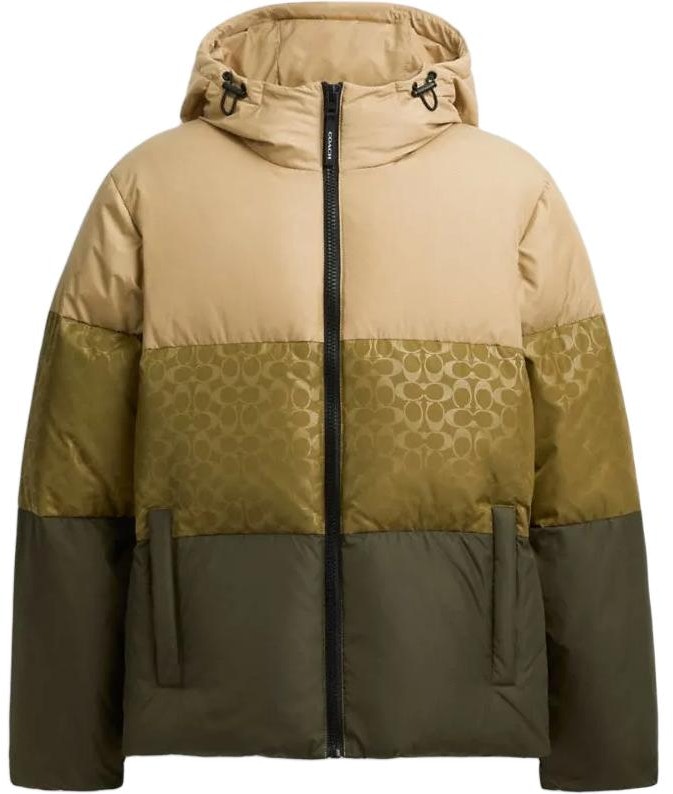 coach-fw-24-mixed-green-colorblock-down-jacket-hooded-outerwear-cu-802-gru