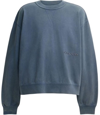 COACH FW24 Navy Blue Crewneck Dyed Sweatshirt. CU464-B5H Buy COACH FW24 Navy Blue Crewneck Dyed Sweatshirt. CU464-B5H