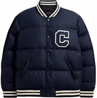 COACH FW24 Navy Blue Down Jacket with Solid Letter Front Buckle Design CU450-B5H COACH FW24 Navy Blue Down Jacket with Solid Letter Front Buckle Design CU450-B5H