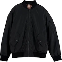 COACH FW24 Reversible Baseball Collar Zip-Up Jacket Black CT734-UWF COACH FW24 Reversible Baseball Collar Zip-Up Jacket Black CT734-UWF
