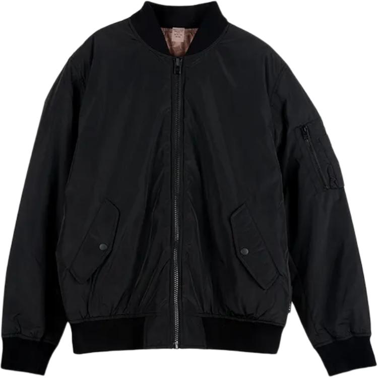COACH FW24 Reversible Baseball Collar Zip-Up Jacket  Black CT734-UWF 圖 2