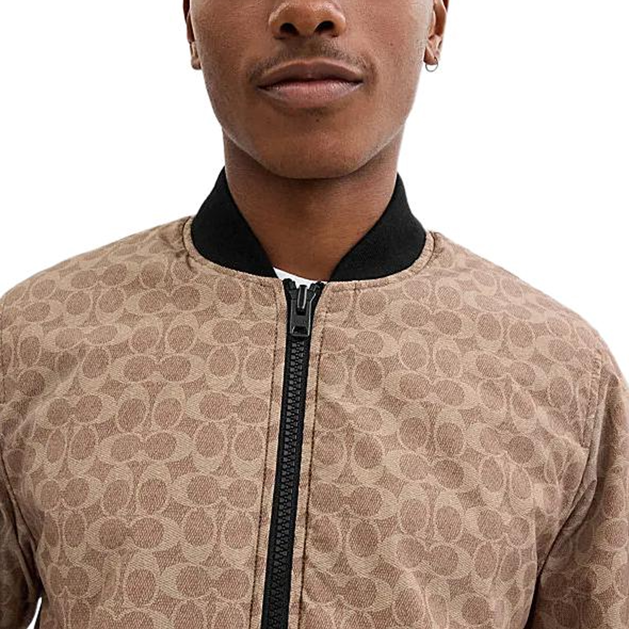 COACH FW24 Reversible Baseball Collar Zip-Up Jacket  Black CT734-UWF 圖 7