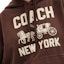 Sizing COACH FW25 Unisex Pullover Hoodie Long Sleeve Sweater. CBD23-BRN
